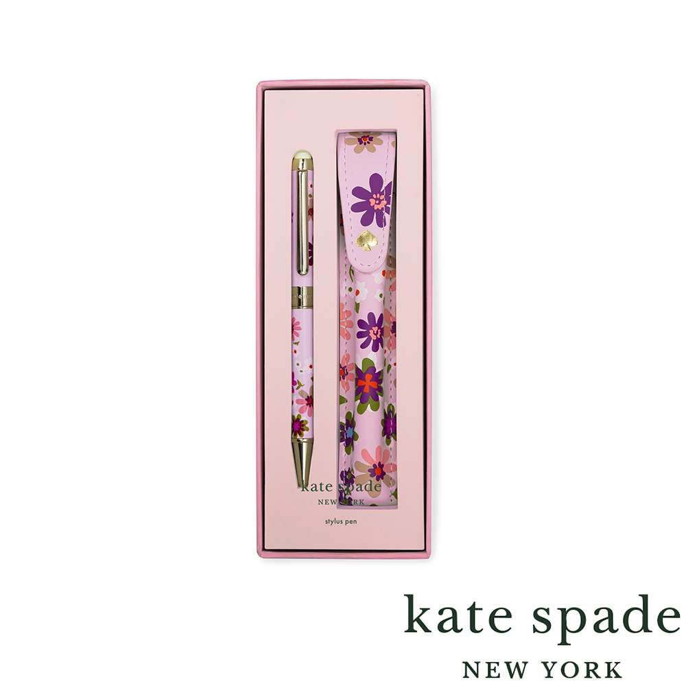 美國 Kate Spade Pacific Petals 落英繽紛精裝多功能筆(原子筆/觸控筆)