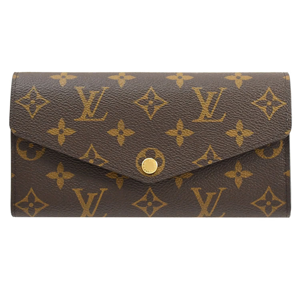 Louis Vuitton LV M62235 新版熱銷款經典花紋扣式長夾.芭蕾粉 現貨
