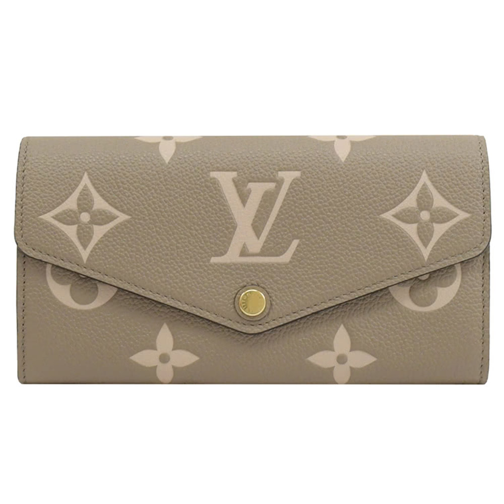 Louis Vuitton LV M81049 SARAH 經典印花壓紋牛皮信封釦式長夾 現貨