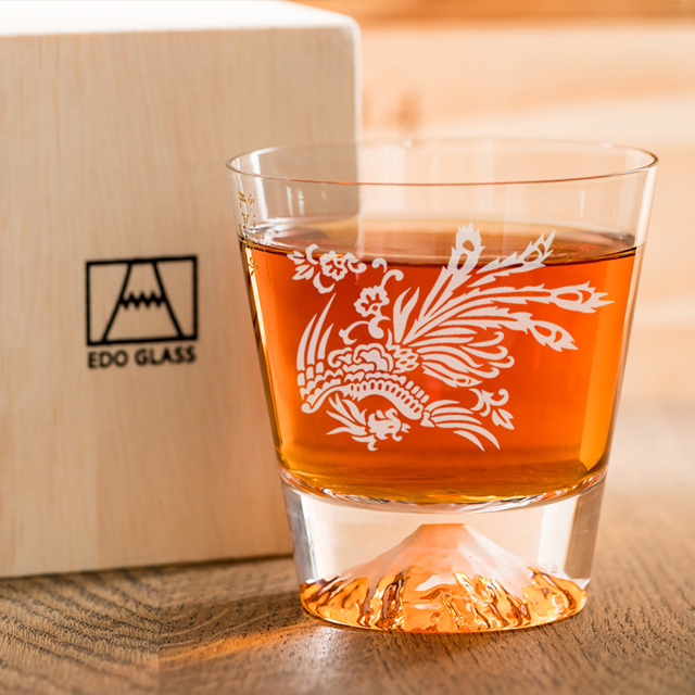【田島硝子】日本手工吹製威士忌鳳凰富士山杯(TG19-001-FX)