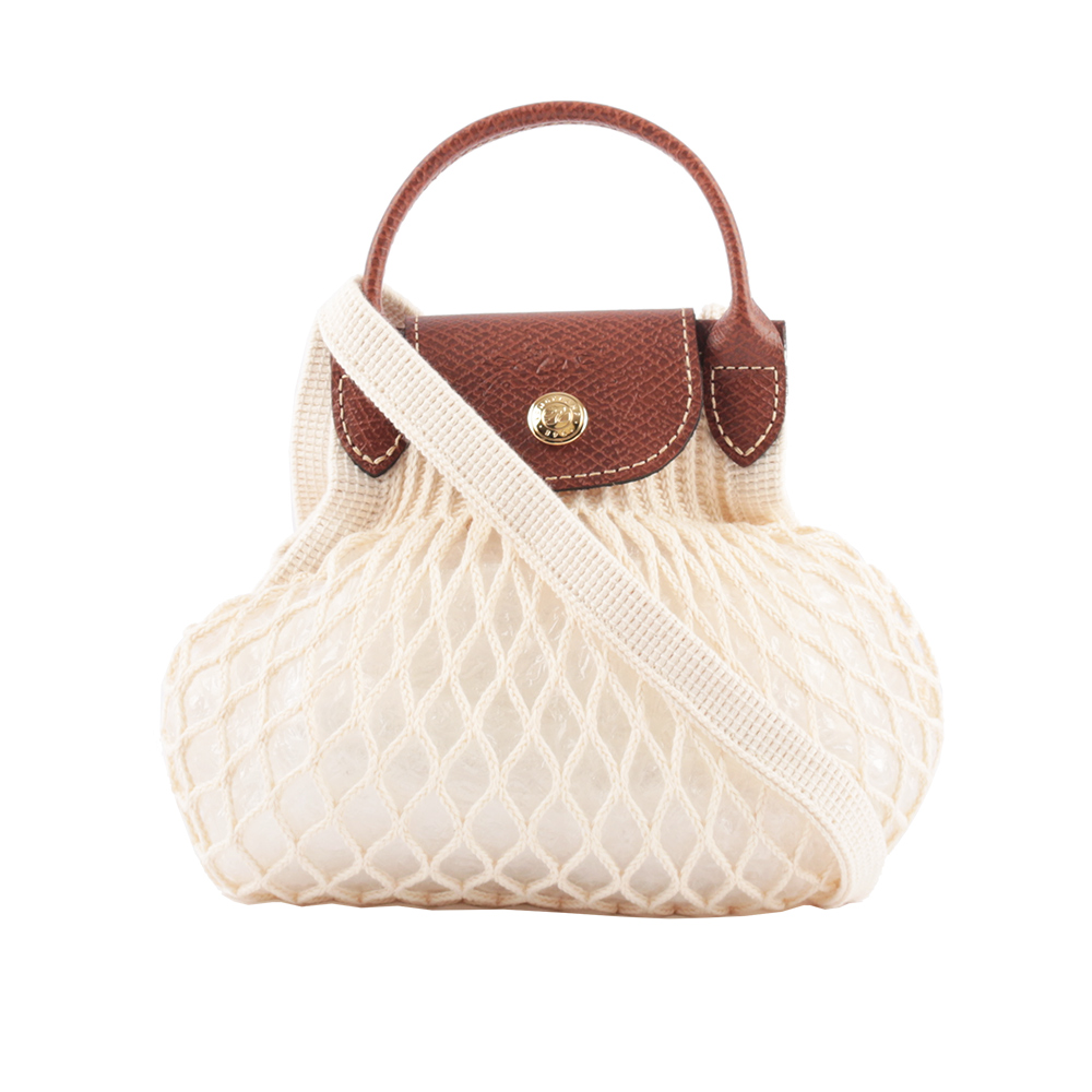 LONGCHAMP XS號 LE PLIAGE FILET 二用漁網包(亞麻色) 10139 HVH 037