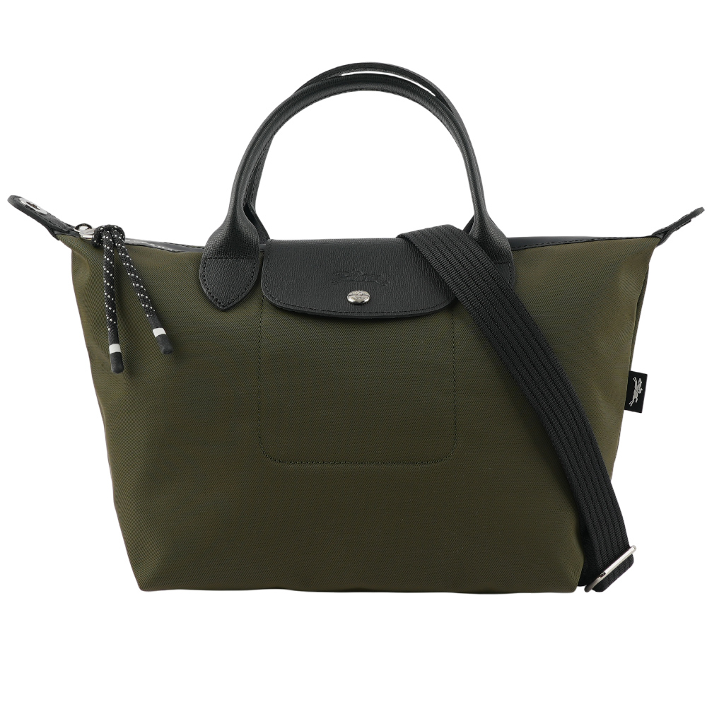 LONGCHAMP S號 LE PLIAGE ENERGY 再生帆布二用包(卡其綠) L1512 HSR 892