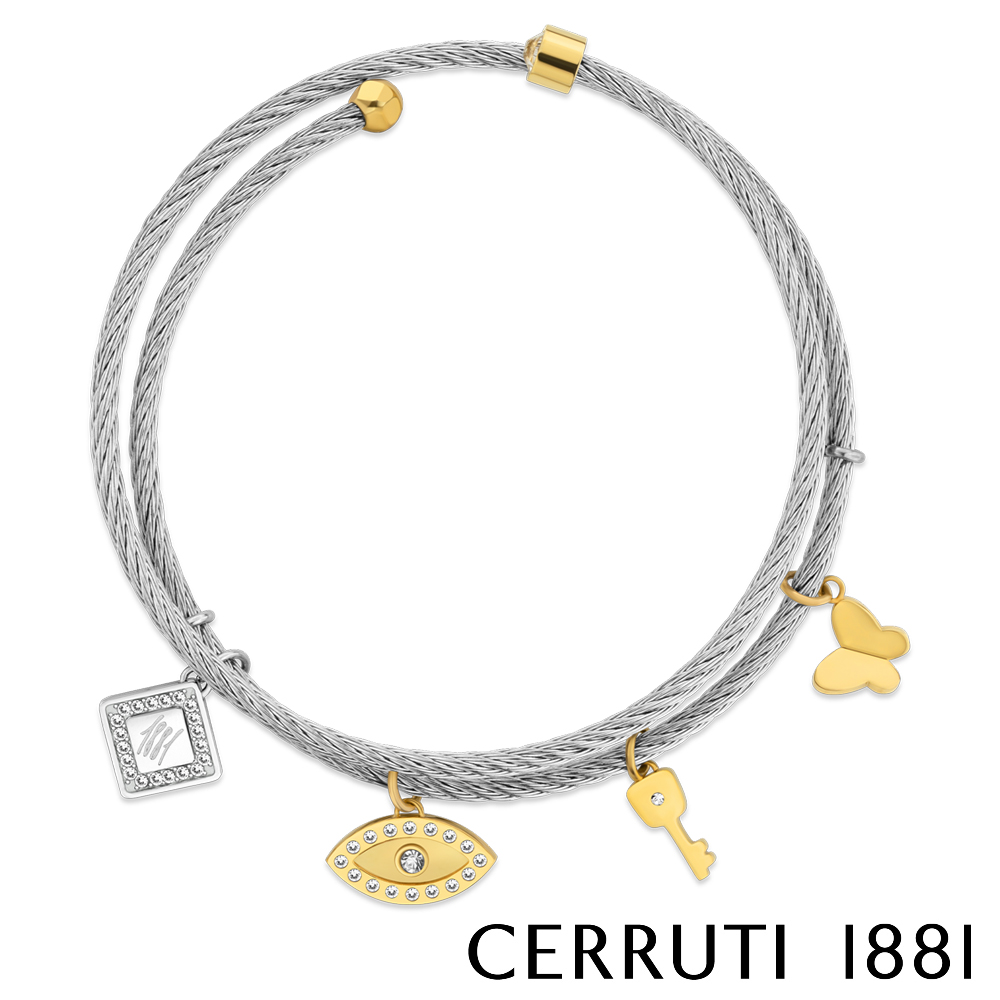 【CERRUTI 1881】義大利經典KISMET手鍊 全新專櫃展示品 原廠禮盒包裝(CB0902)