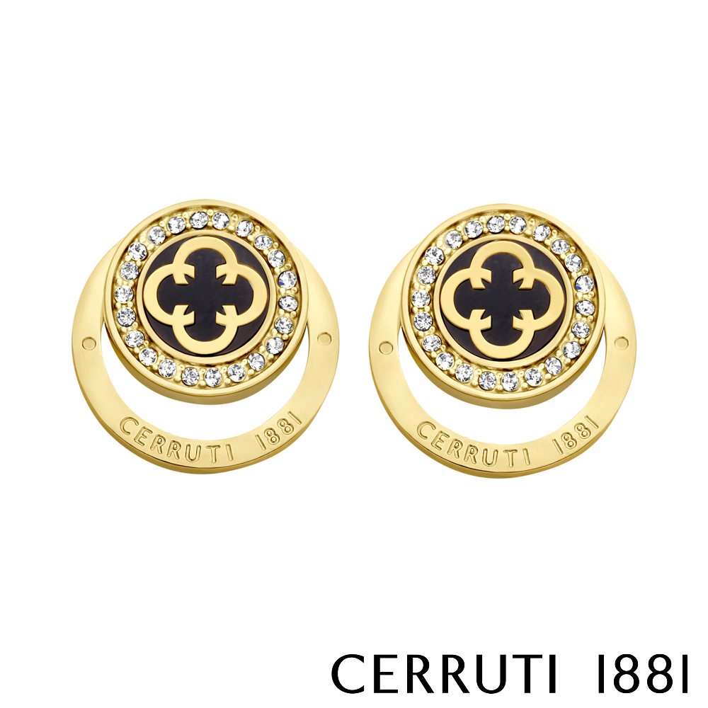 【CERRUTI 1881】義大利經典ONAGRACE耳環 全新專櫃展示品 原廠禮盒包裝(CE0702)