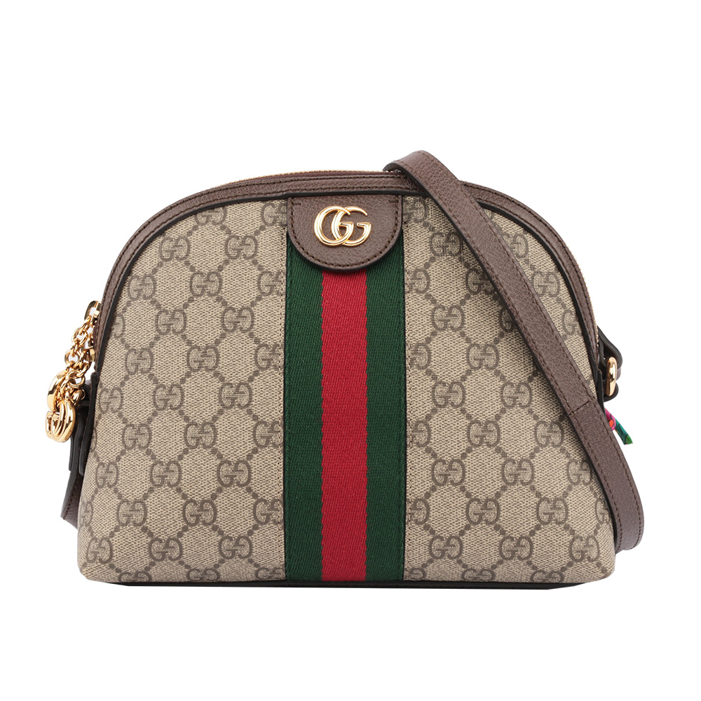 GUCCI GG Ophidia Supreme綠紅綠貝殼包(蔡依林款) 499621 K05NG 8745