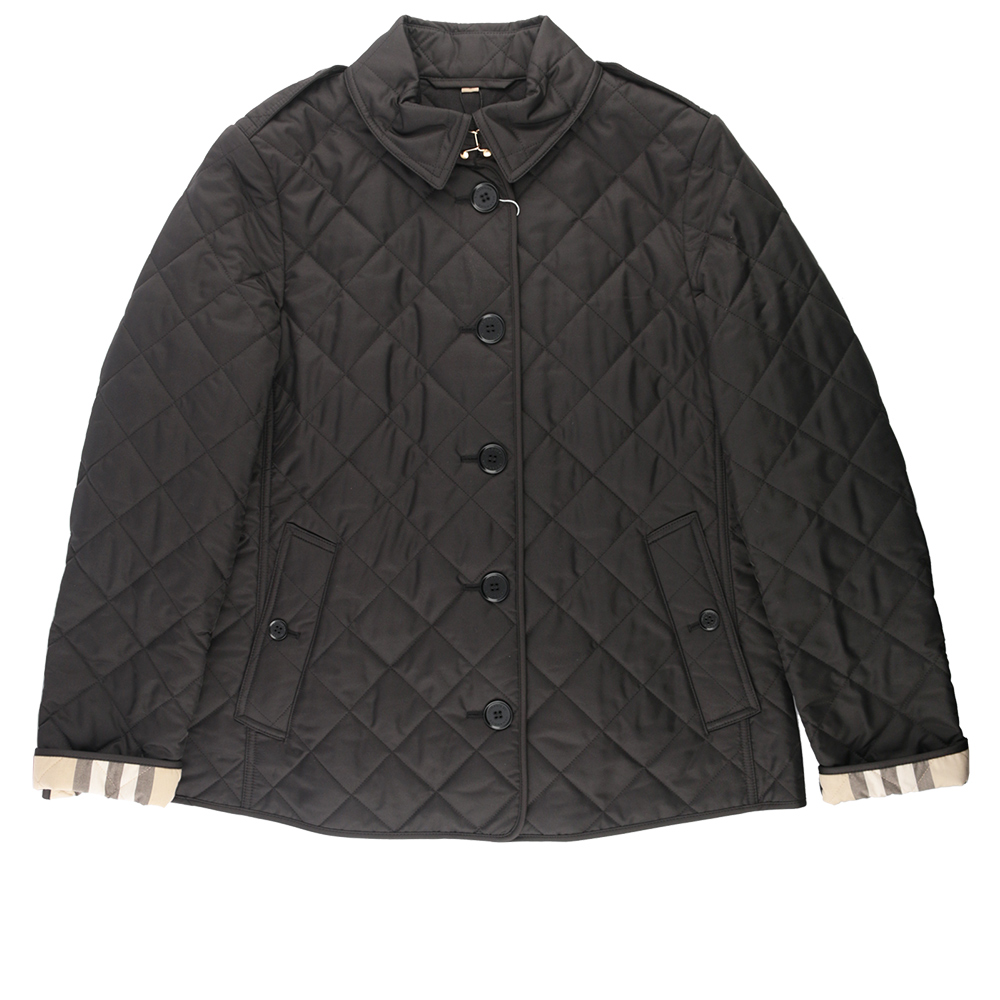 BURBERRY 菱格紋棉質輕型外套S / M / L / XL 號 (黑色) 8053045