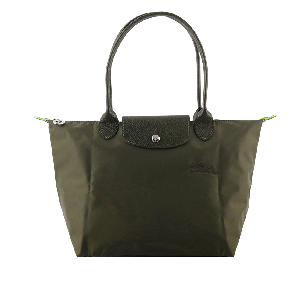 LONGCHAMP S號長把LE PLIAGE GREEN摺疊水餃包(森林綠) L2605 919 479