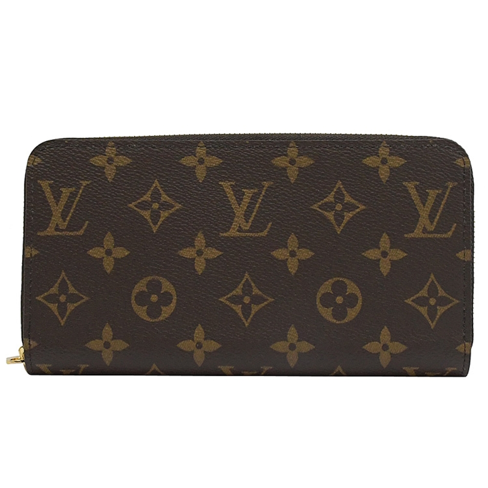 Louis Vuitton LV M42616 M60017 ZIPPY 新版經典花紋拉鍊長夾