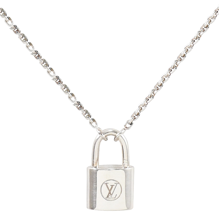 Louis Vuitton LV Q93559 Silver Lockit 限量經典LOGO鎖頭純銀吊墜.銀 現貨
