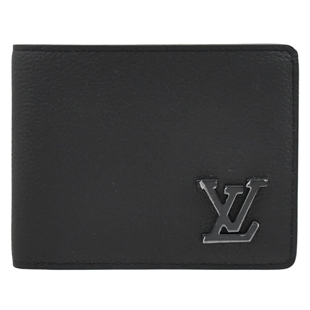 Louis Vuitton LV M69829 Multiple 質感小牛皮對開5卡短夾.黑 現貨