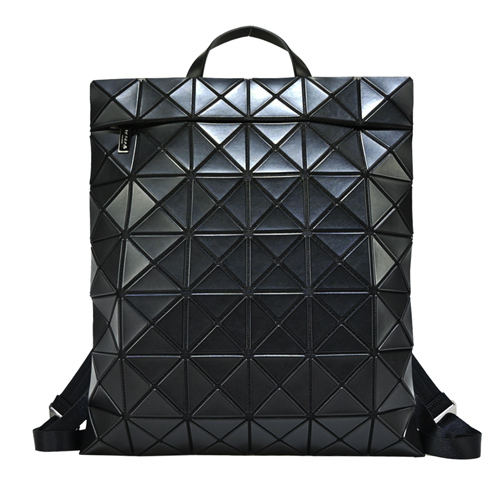 ISSEY MIYAKE 三宅一生 BAOBAO 6x7霧感皮質後背包-黑