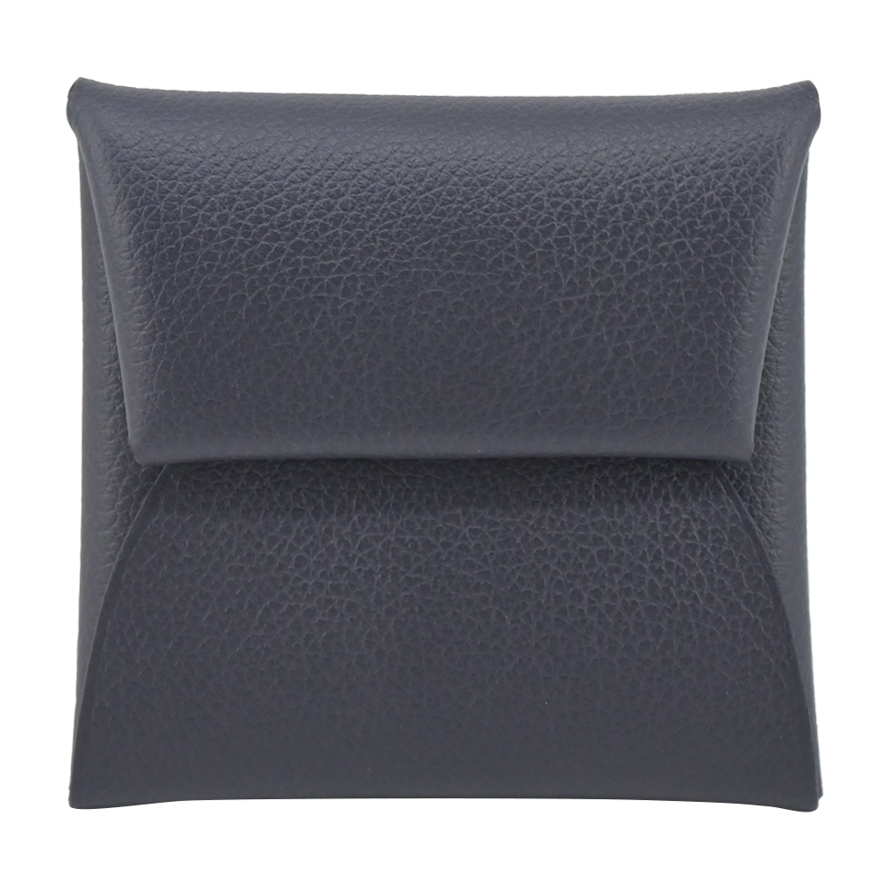 Hermes 愛馬仕 Bastia Evercolor 小牛皮零錢包(3Y深藍)