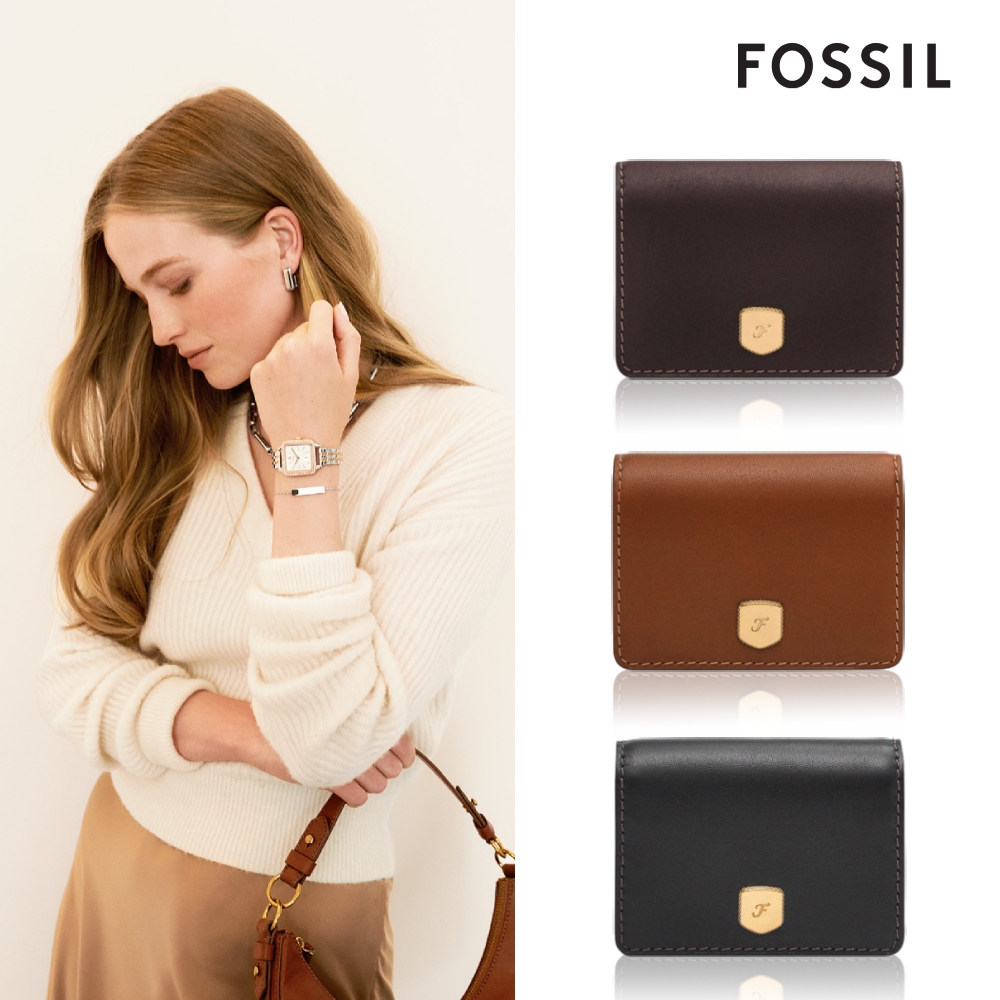 FOSSIL Lennox 真皮輕巧短夾 (2色可選)