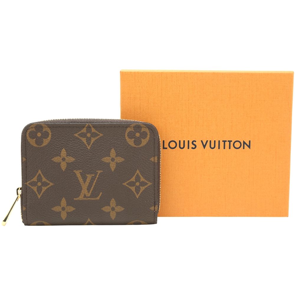 Louis Vuitton 路易威登 M62360 Victorine 老花帆布信封三折短夾(咖啡色/芭蕾粉內裡)