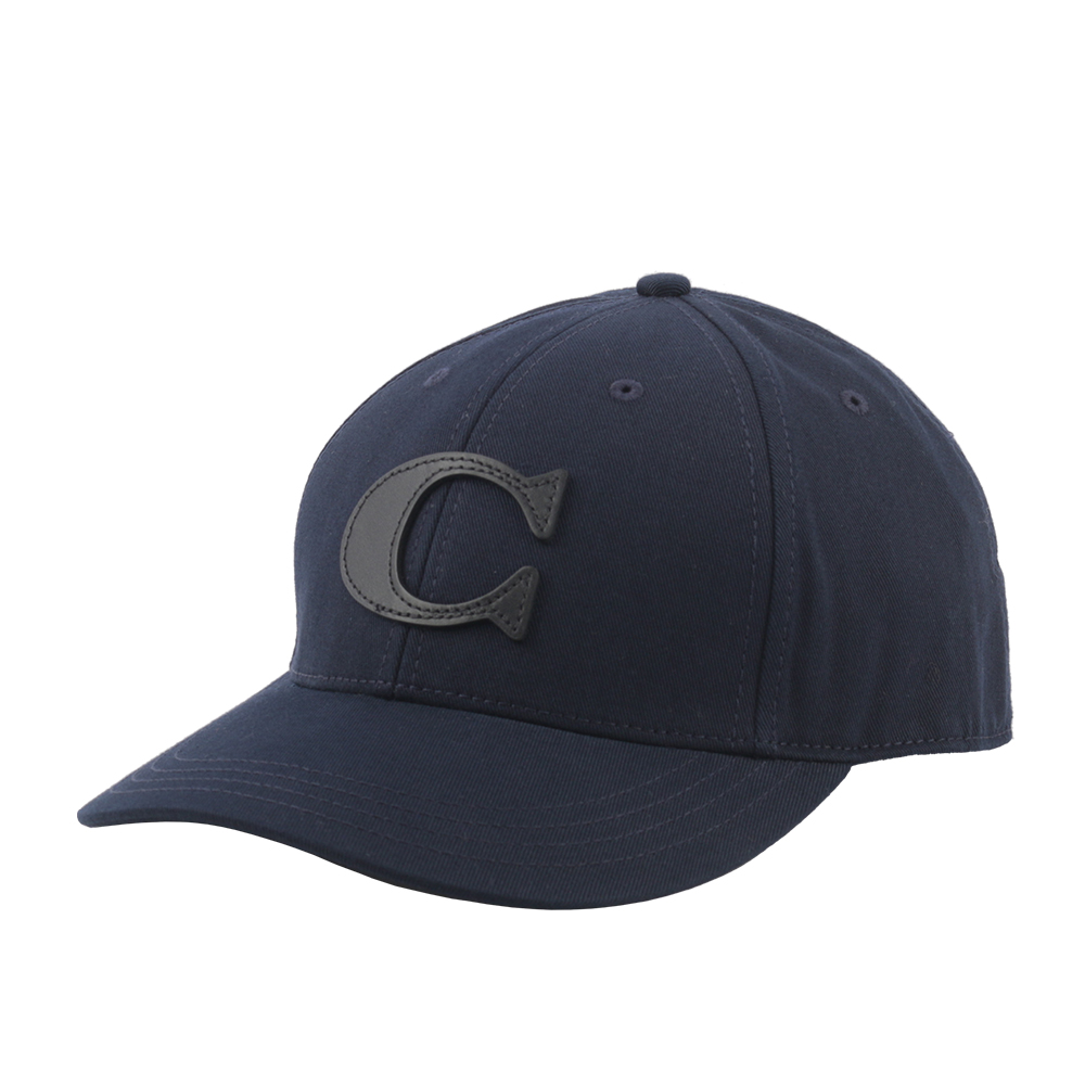 COACH Varsity C Logo 棉質棒球帽 M-L (海軍藍) CB698 NAV