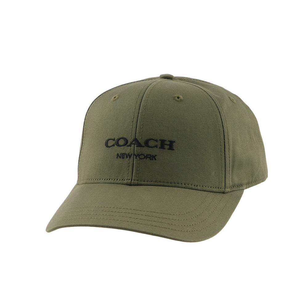 COACH 刺繡標誌棉質棒球帽 M-L (軍綠色) CH409 MGR