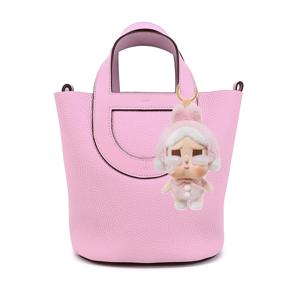 Hermes 愛馬仕 In The Loop 18cm TC/SW牛皮手提包(X9錦葵紫/B刻/銀釦)
