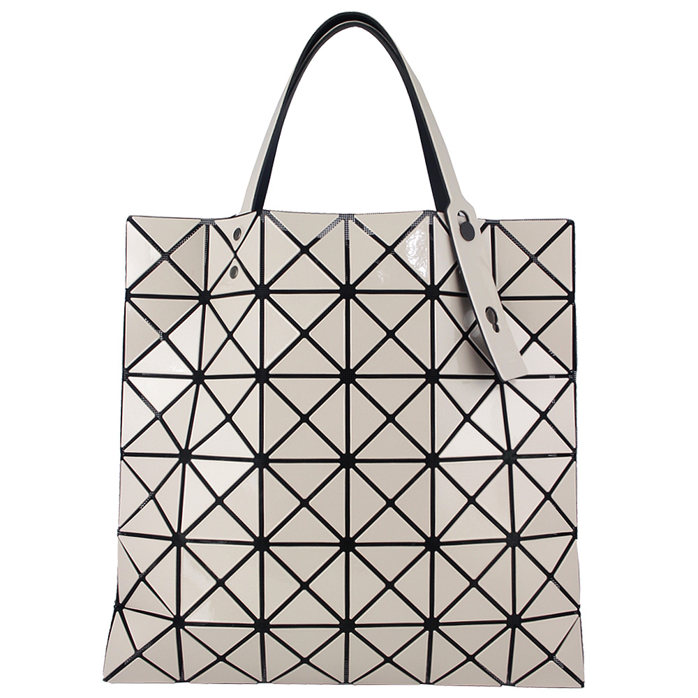 ISSEY MIYAKE 三宅一生 BAOBAO 米色亮面方格6x6手提包