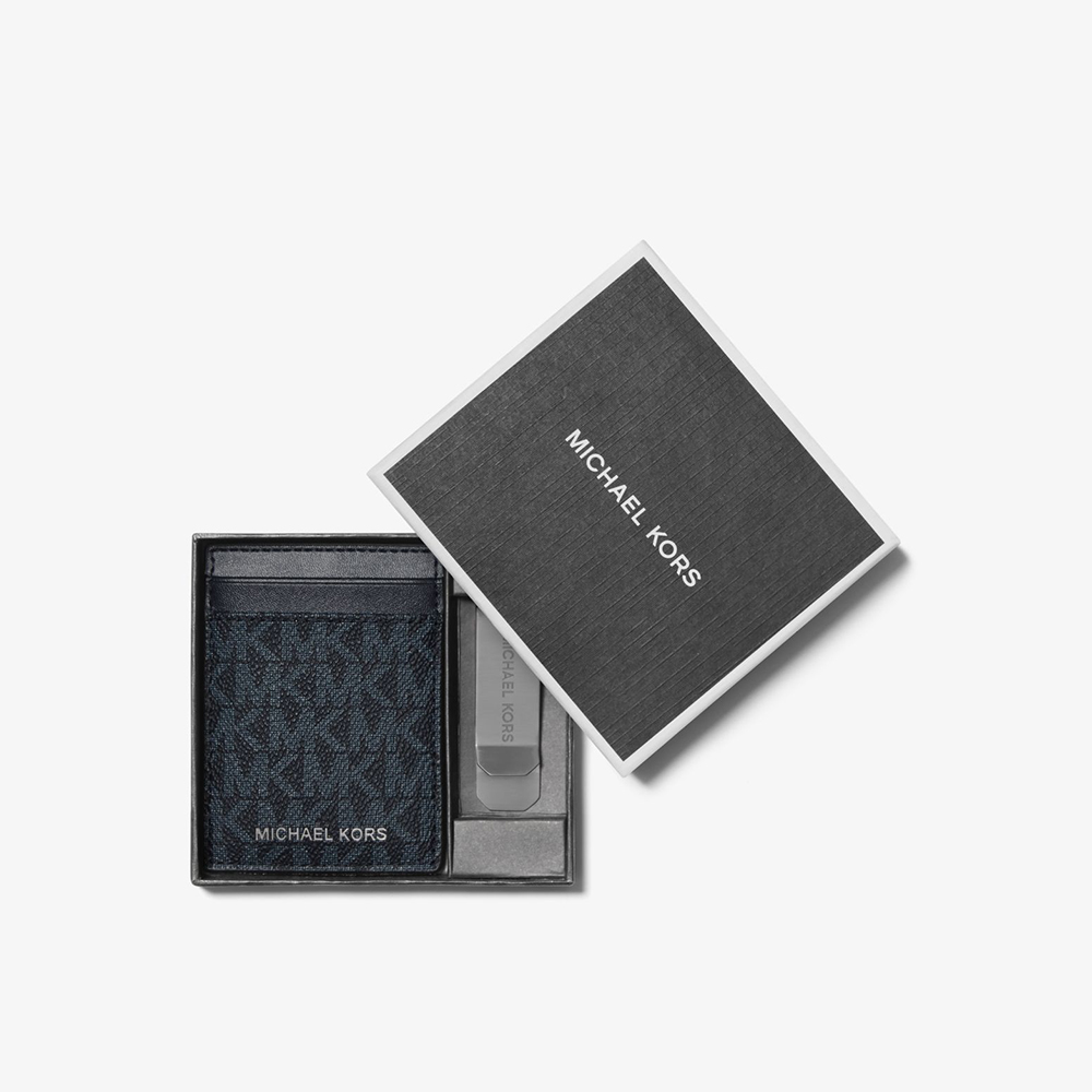 【Michael Kors】新款 Card Holder 信用卡夾+鈔票夾禮盒 名片夾 卡片夾 黑色