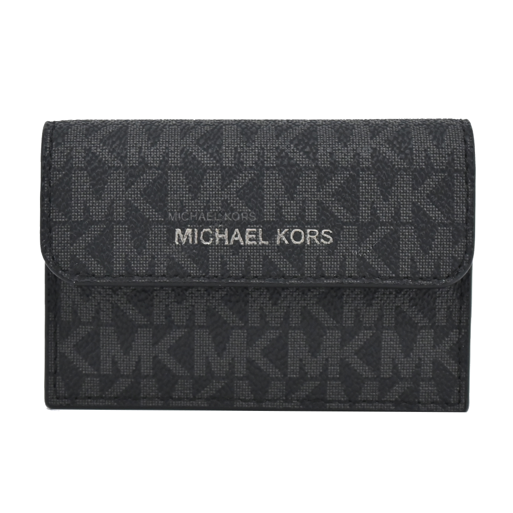 michael kors cooper滿版pvc風琴卡片收納包-黑