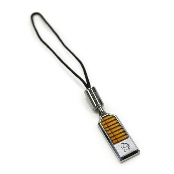 【Dunhill 】橡木橫紋銅鍍手機吊飾