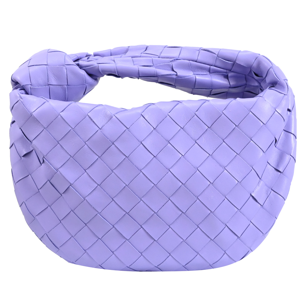 BOTTEGA VENETA 651876 Mini Jodie 小羊皮手提包.淺紫