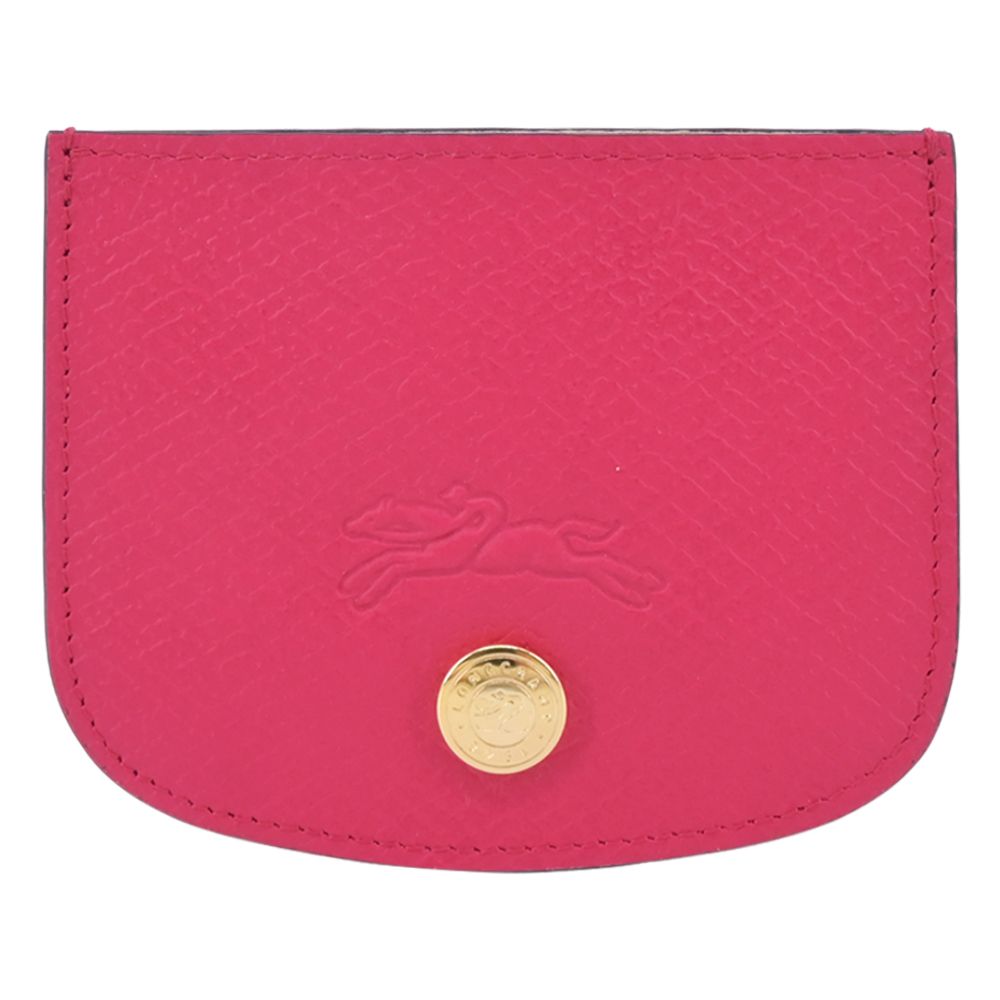 LONGCHAMP ÉPURE系列牛皮卡片夾(洋紅)