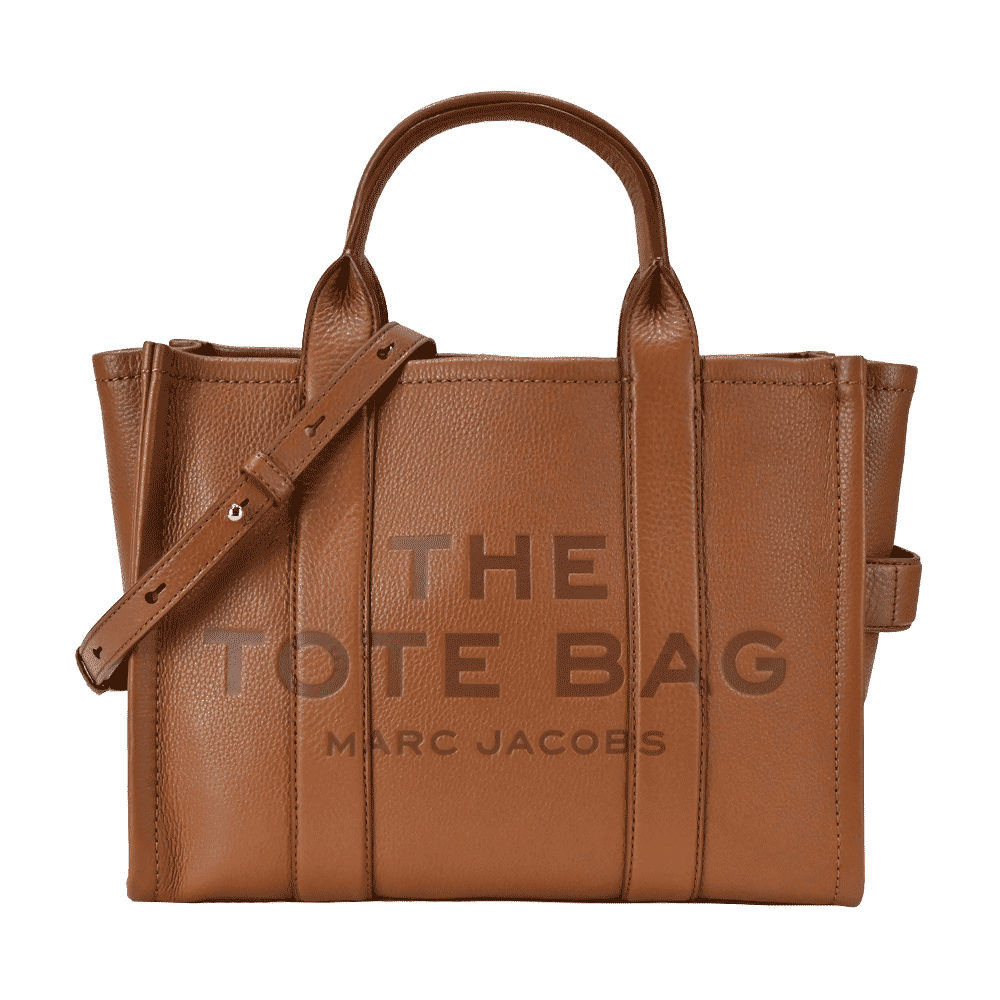 MARC JACOBS MJ The Leather TOTE 皮革兩用托特包-小/棕