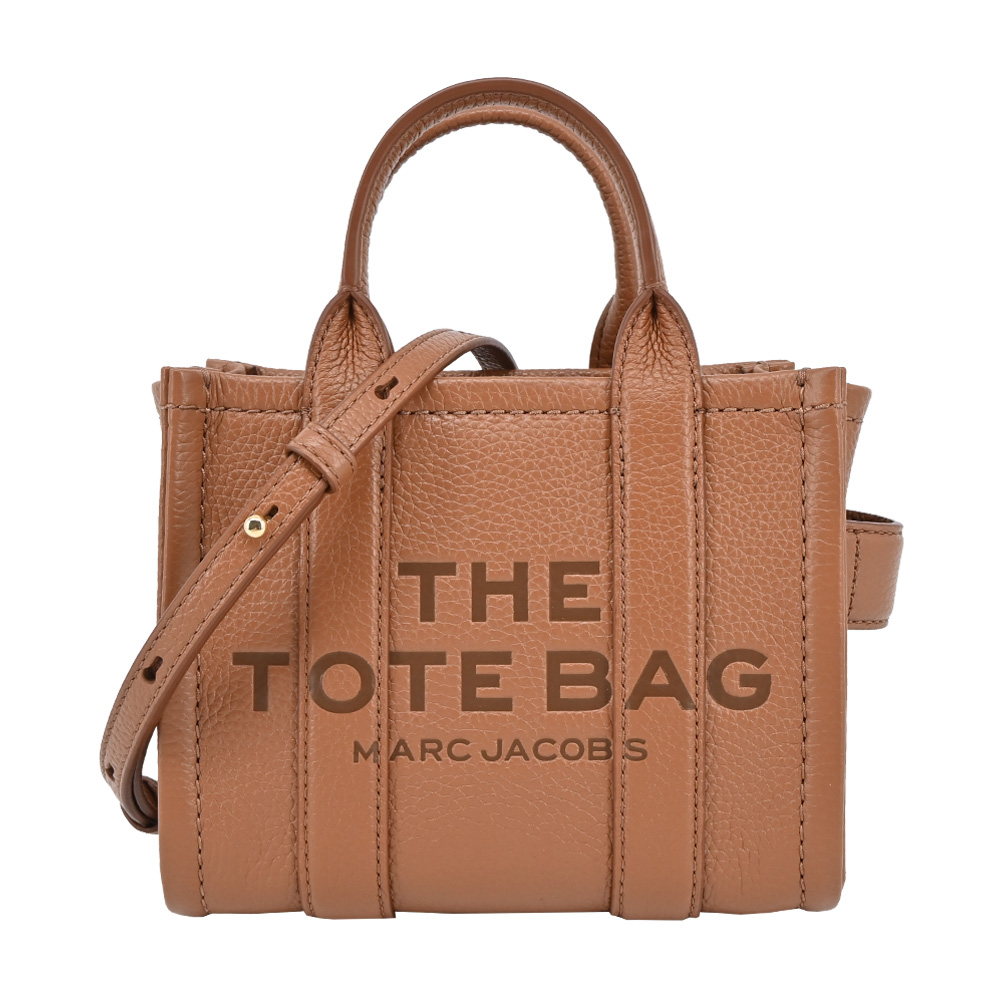 MARC JACOBS THE LEATHER MICRO TOTE 皮革兩用托特包-棕