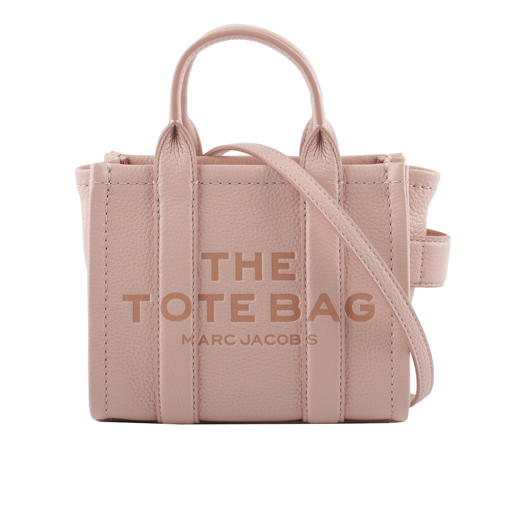 MARC JACOBS THE LEATHER TOTE 粒面皮革微型托特包(玫瑰粉) H053L01RE22 624