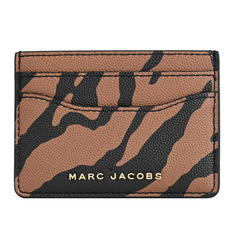 MARC JACOBS 馬克賈伯 虎紋印花信用卡名片夾.咖