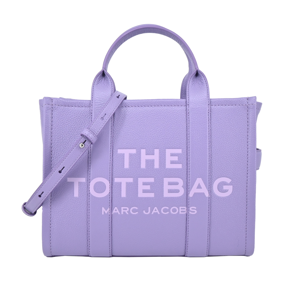 MARC JACOBS The Leather TOTE 皮革兩用托特包-小/紫