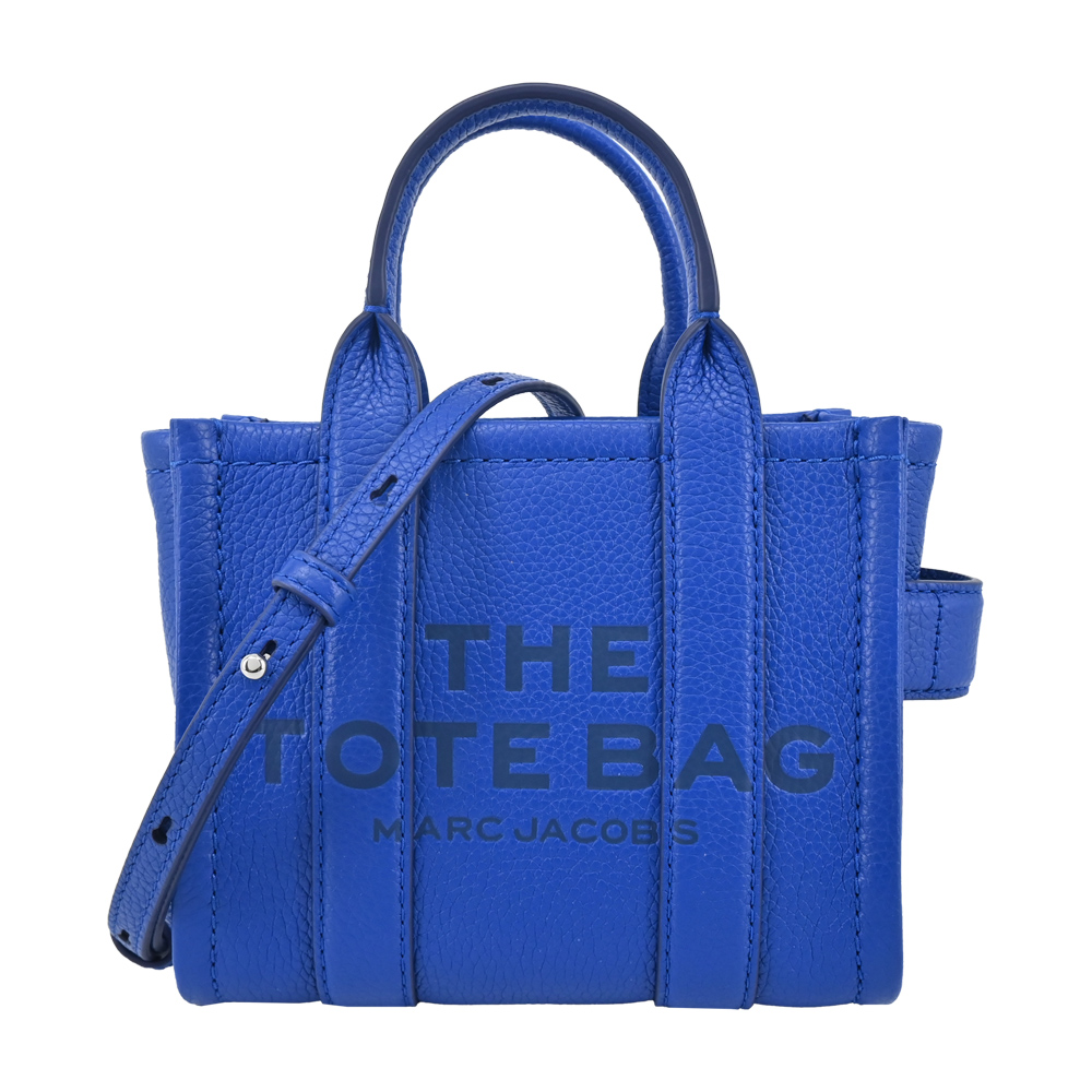 MARC JACOBS THE LEATHER MICRO TOTE 皮革兩用托特包-鈷藍