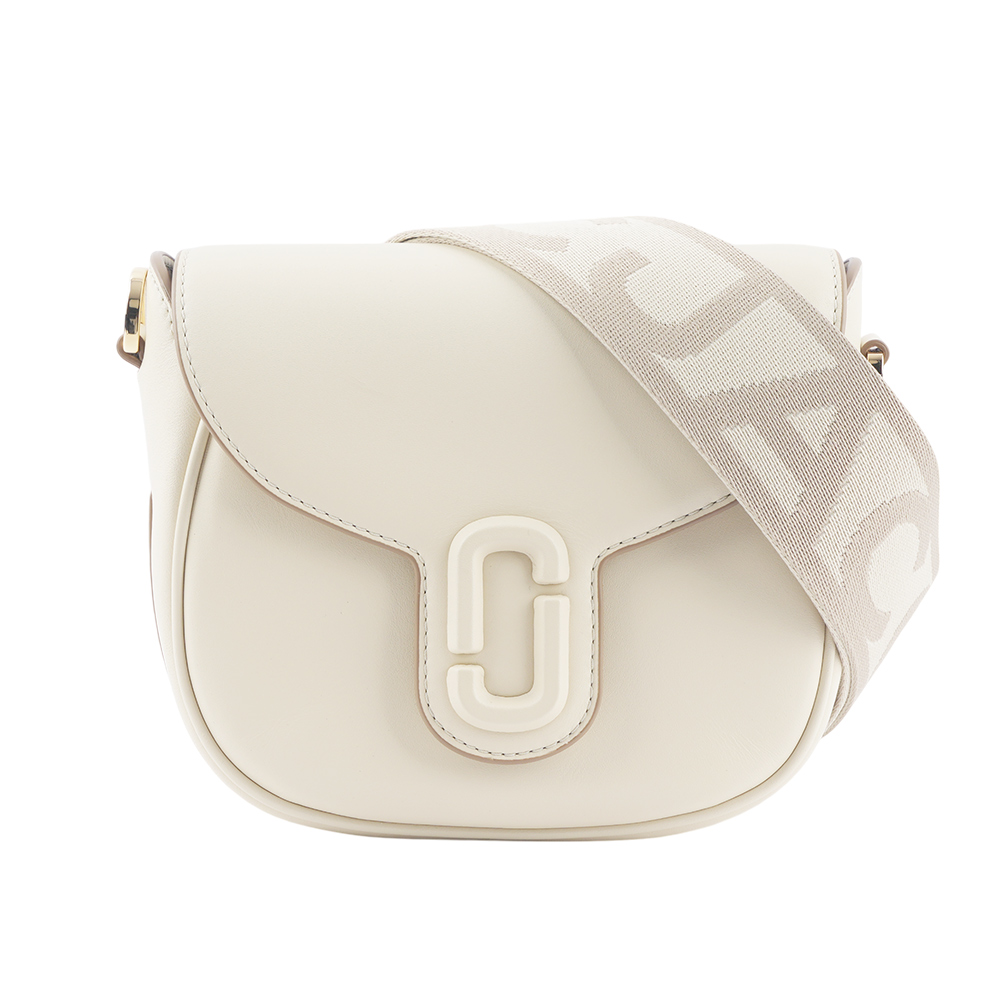 MARC JACOBS THE MESSENGER 小款翻蓋馬鞍斜揹包(天空白) 2S3HMS003H03 123