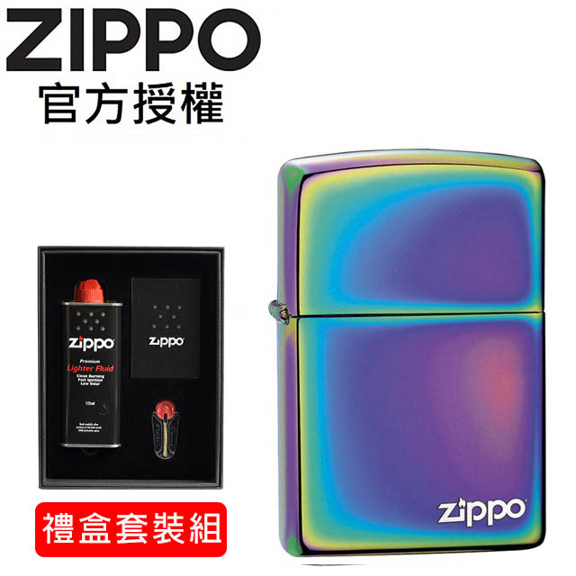 ZIPPO Multi Color Zippo Logo 幻彩防風打火機(禮盒套裝組)