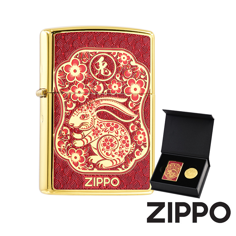ZIPPO 2023 Limited Edition 兔年限量套裝- 玉兔迎春(亞洲限量款)防風打火機