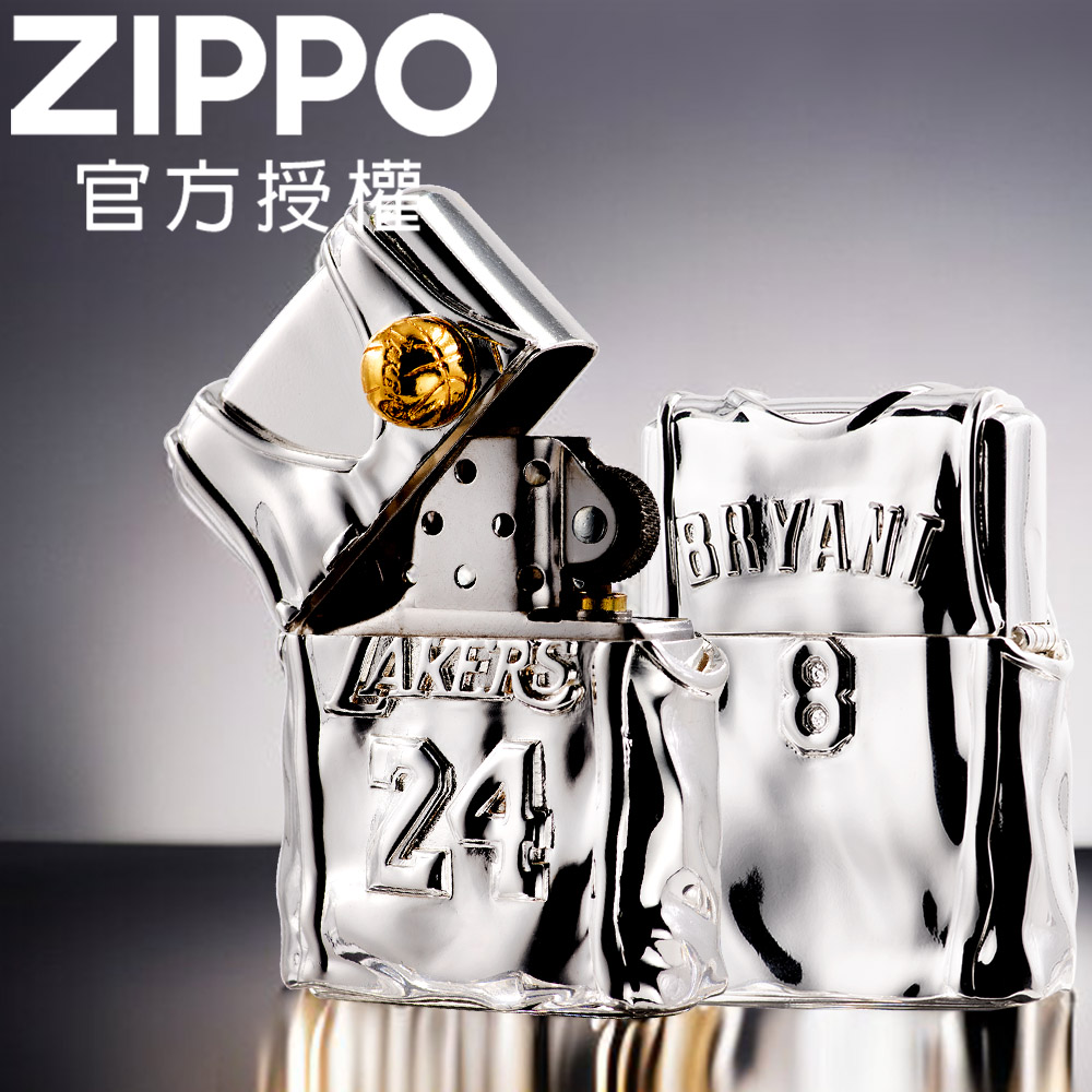 ZIPPO Kobe Bryant Lakers Jersey (Sliver) 柯比•布萊恩湖人戰衣(鍍銀)防風打火機