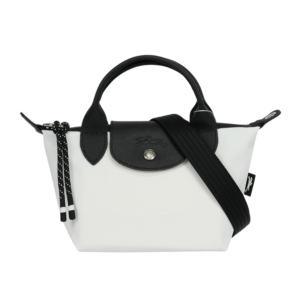 LONGCHAMP LE PLIAGE ENERGY 迷你再生帆布二用包(白色) L1500 HSR 007