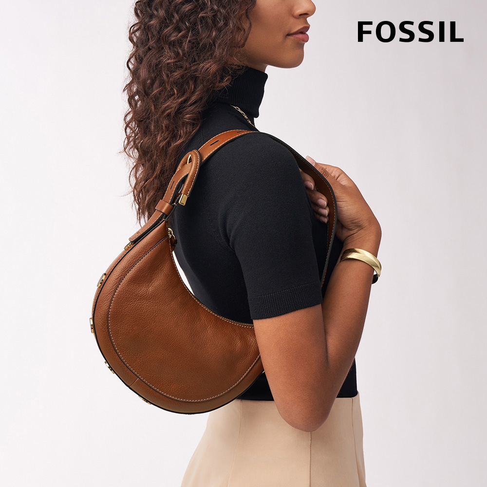 FOSSIL Harwell 真皮新月肩揹包-三款均一價