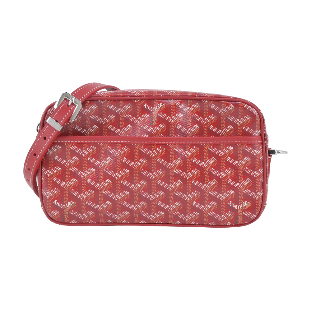 goyard CAPVERT 塗料帆布相機包-小/紅