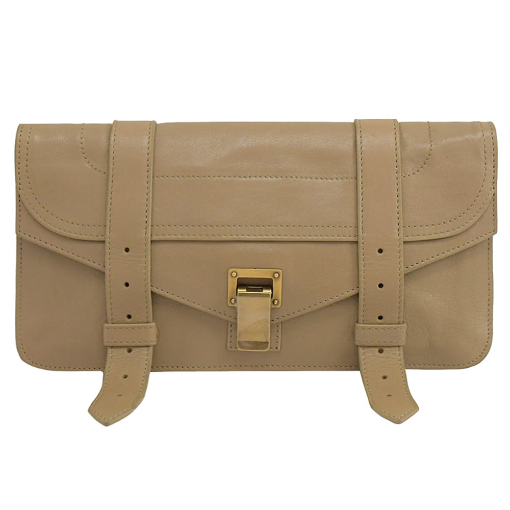 Proenza Schouler PS1 POCHETTE LUX 山羊皮手拿包.米