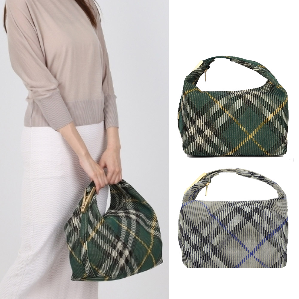 BURBERRY 新款Peg中型手提包(任選)