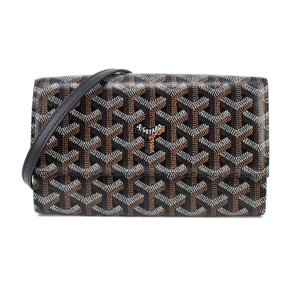 GOYARD 高雅德 Varenne 經典LOGO防水帆布翻蓋WOC斜背包(海軍藍)