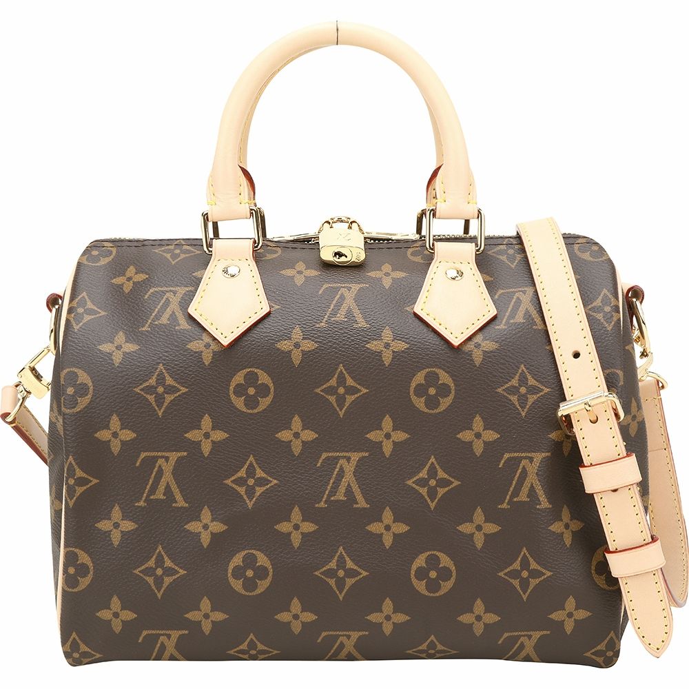 Louis Vuitton 路易威登 M46977 Speedy Bandouliere 25 經典帆布波士頓包(米棕)