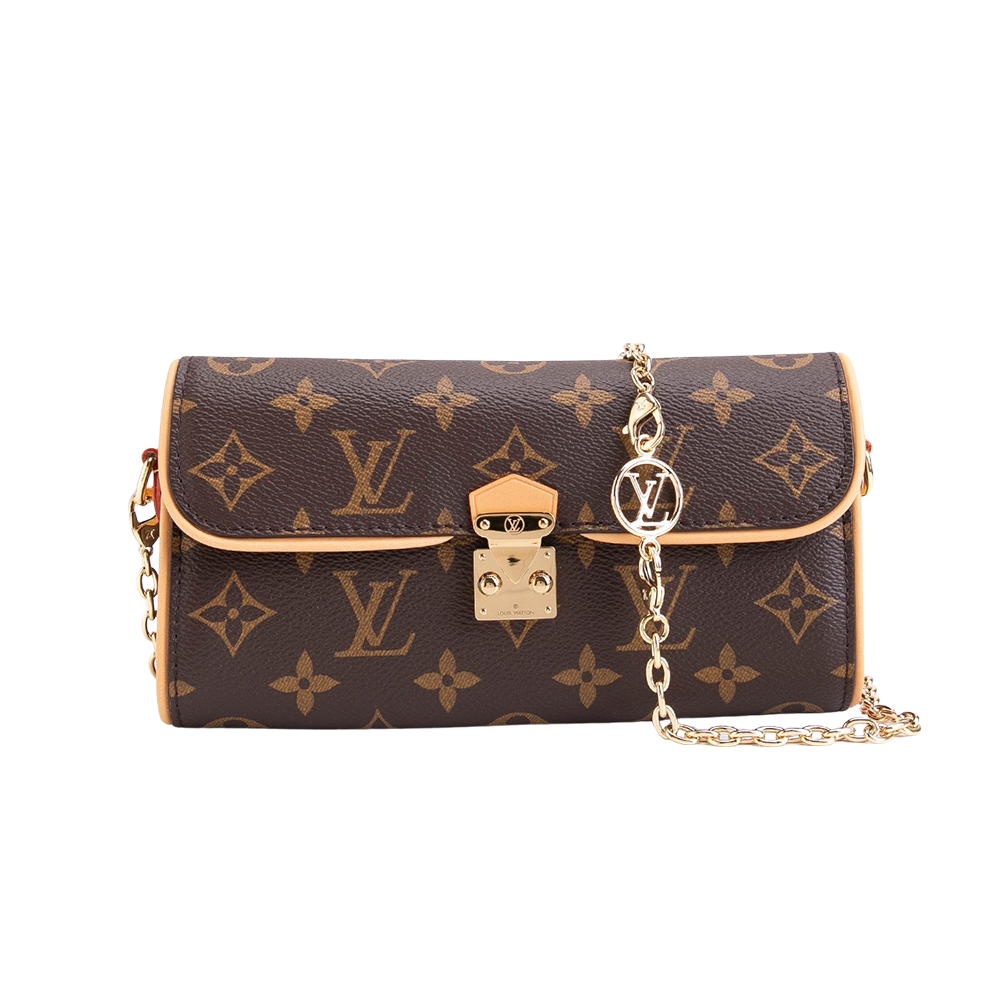 LV LOUIS VUITTON路易威登 M13566 經典 Pochette Camille 系列 Monogram 帆布牛皮手拿/斜背包