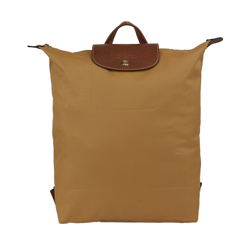 LONGCHAMP Le Pliage Original M 再生帆布中型折疊後揹包(鹿皮色) 10284 089 P86