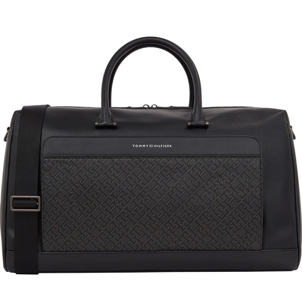 TOMMY HILFIGER MONOGRAM DUFFLE 黑色男款包包
