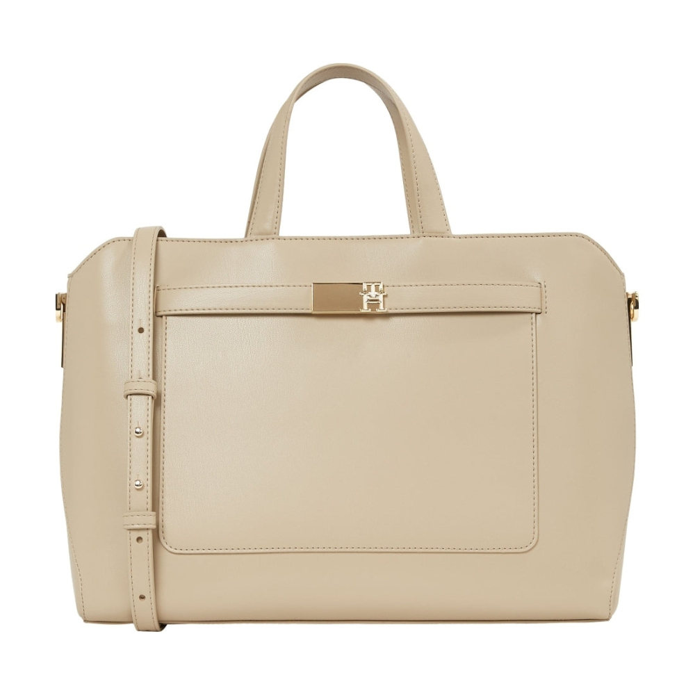 TOMMY HILFIGER HERITAGE WORKBAG 米白色女款包包