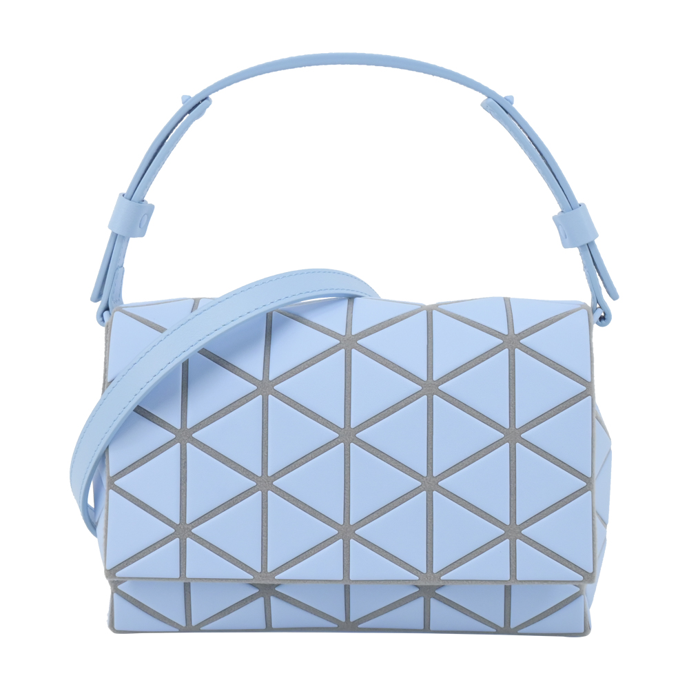 ISSEY MIYAKE 三宅一生 BAOABO FOSSETTE 霧面皮革兩用包-淺藍色