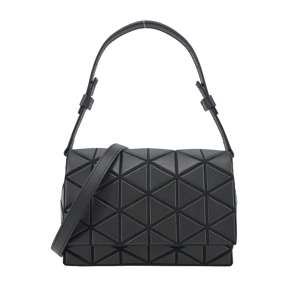 ISSEY MIYAKE 三宅一生 BAOABO FOSSETTE 霧面皮革兩用包-黑